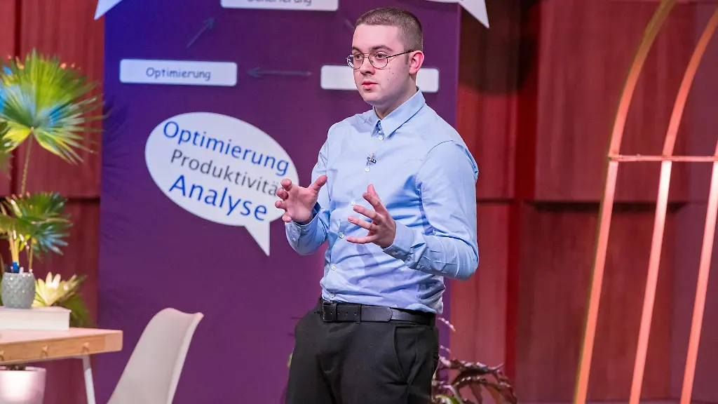 Admark.ai-Gründer Christopher Zöllner legt einen beeindruckenden Auftritt hin - Quelle RTL Bernd-Michael Maurer